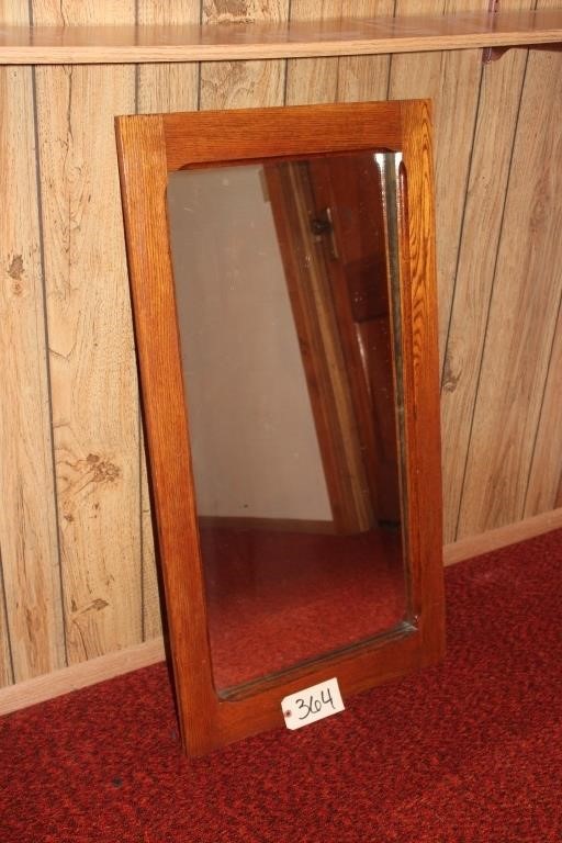 oak mirror