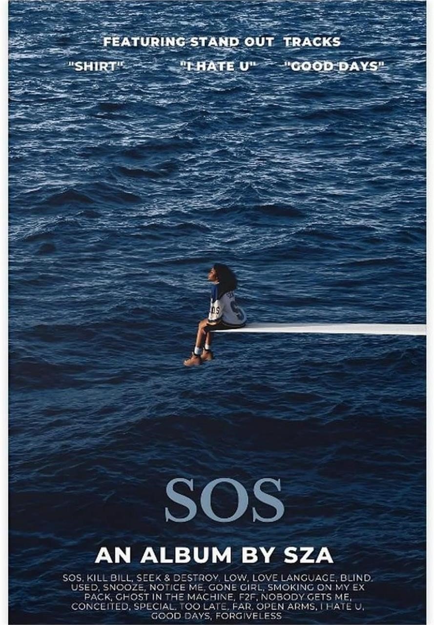 ($30) SZA Poster SOS Poster SZA SOS Album C