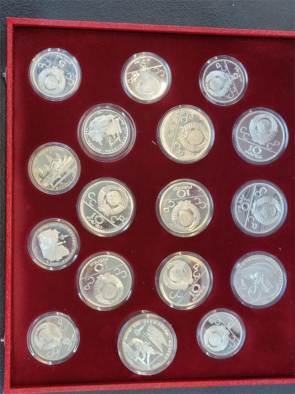 1980 Moscow USSR Olympic Proof Coin Set