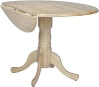 42 Dual Drop Leaf Dining Table  Natural