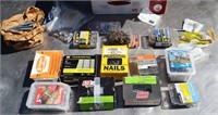lot new and nearly new hardware nails screws etc .