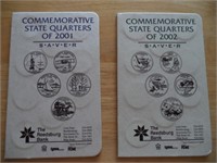 Commemorative State Quarters of 2001 and 2002