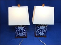 MATCHING CHINESE STYLE TABLE LAMPS
