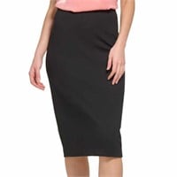 DKNY Women's MD Pencil Skirt, Black Medium