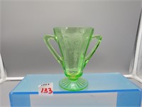 Uranium Glass Sundae Glass