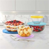 *See Decl* 7-Pc Pyrex Glass Sculpted Mixing Bowl