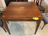 INLAY STYLE CARD OR OCCASIONAL TABLE BUILT IN 1987