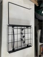 Double pull out trash can slide rack