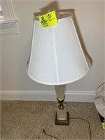 GLASS TABLE LAMP 36 IN TALL