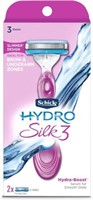 Schick Hydro Silk 3 Razors for Women with 2 Razor