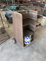 2-WHEEL PLASTIC CART AND DISPLAY STANDS
