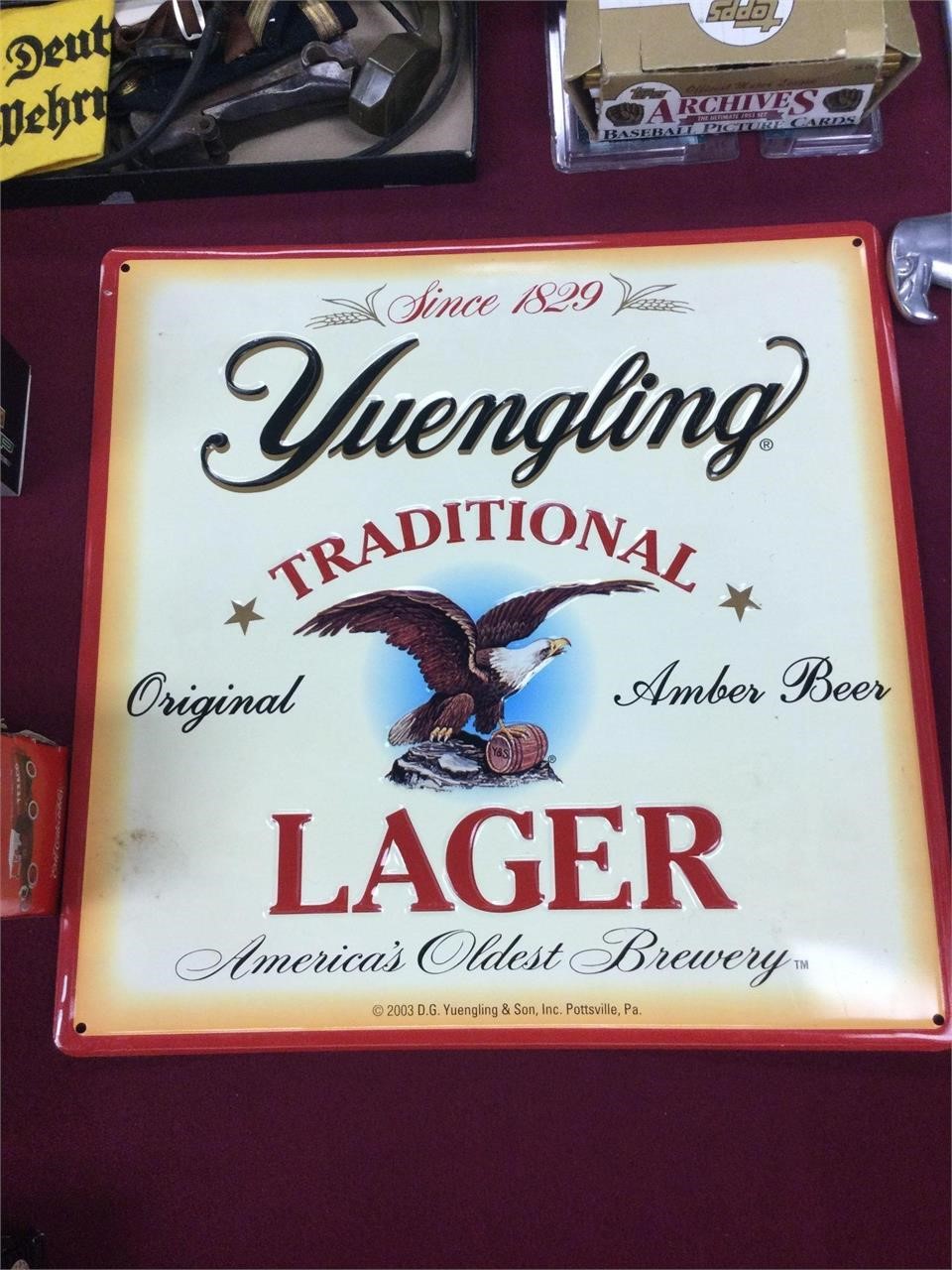 Classic Yuengling Tin Beer Sign