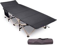 REDCAMP Folding Camping Cot  28 Wide  Black