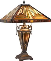 Tiffany Lamp 3-Light  16X16X24 In Glass