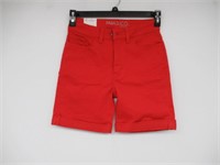 Parasuco Women's 6 Mid Rise Short, Red 6