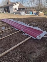 40 Red Steel Roofing Panels 9'6"