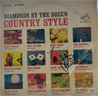 Eddy Arnold Signed Vinyl Record Cover COA