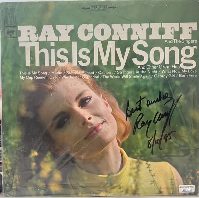 Ray Conniff Signed Vinyl Album Cover COA