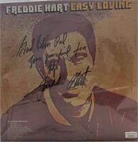 Freddie Hart Signed Vinyl Record Cover COA