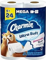 (2) 6-Pk Charmin Ultra Soft Toilet Paper