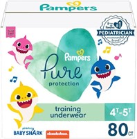 Pampers Baby Shark Pants 4T-5T  80 Count
