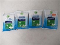 (4) Fresh & Clean Cleansing Cloths, Wet Wipes,