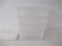 "As Is" 4-Pk IRIS USA Letter/Legal File Tote Box,