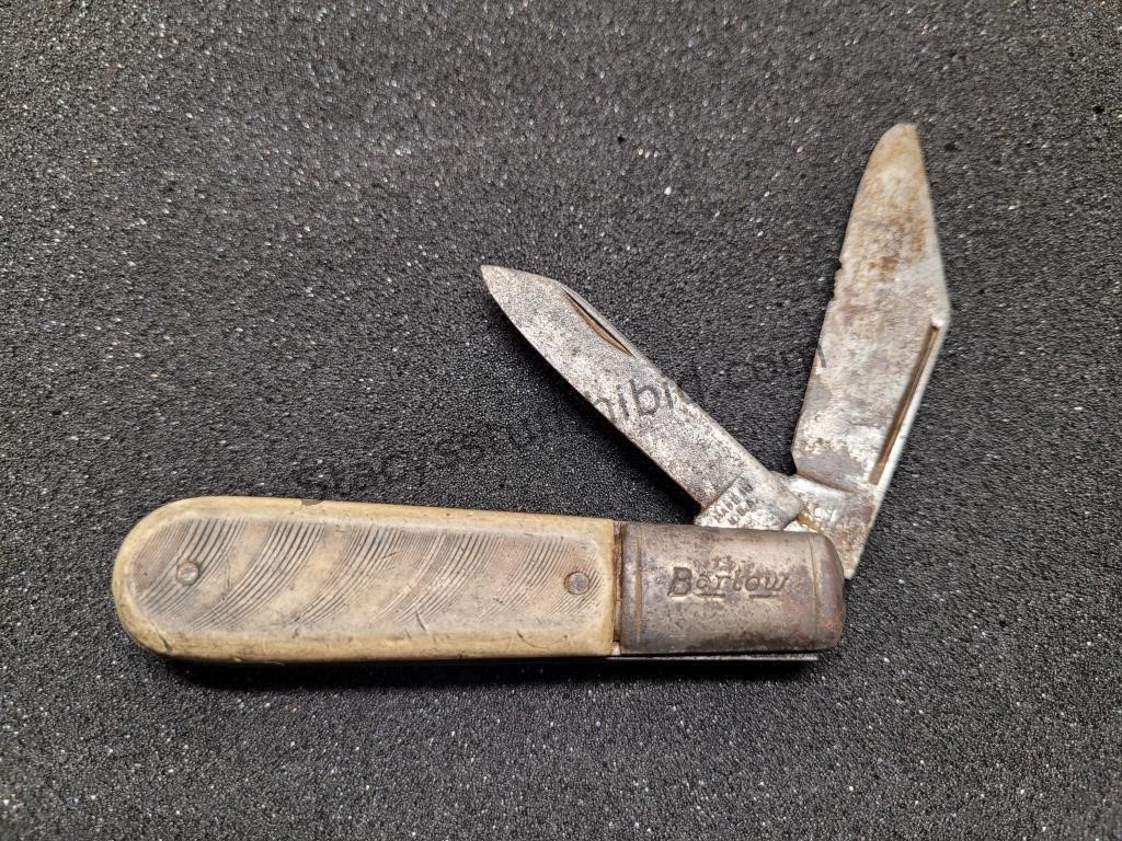 Old Wood Handled Barlow Pocket Knife
