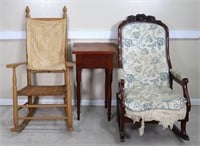 Sheraton Stand + 2 Antique Rockers