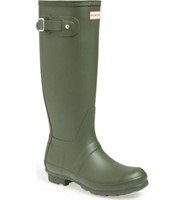 Hunter Women's 10 Tall Rain Boot, Green 10