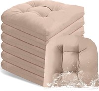 19x19 Chair Cushions Set  6pcs  Waterproof