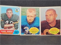 3 Vintage Pittsburgh Steelers Football Cards