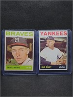 1964 Topps Denis Menke & Bud Daley Baseball Cards