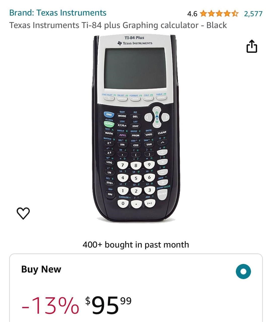 Texas Instruments Ti-84 plus Graphing calculator