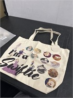 New Taylor canvas tote bag