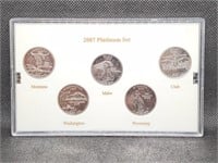 2007 Platinum Set State Quarters
