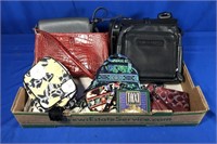 7 NAME BRAND PURSES & 1 WALLET