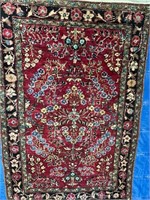 Hand Knotted Persian Lilihan rug 4x2.6 ft