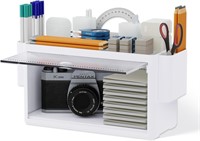 Desk Organizers and Storage with Dustproof Door,