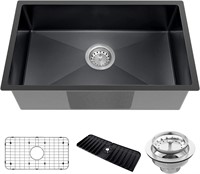 Black Kitchen Sink  Stainless Steel 30x18x9