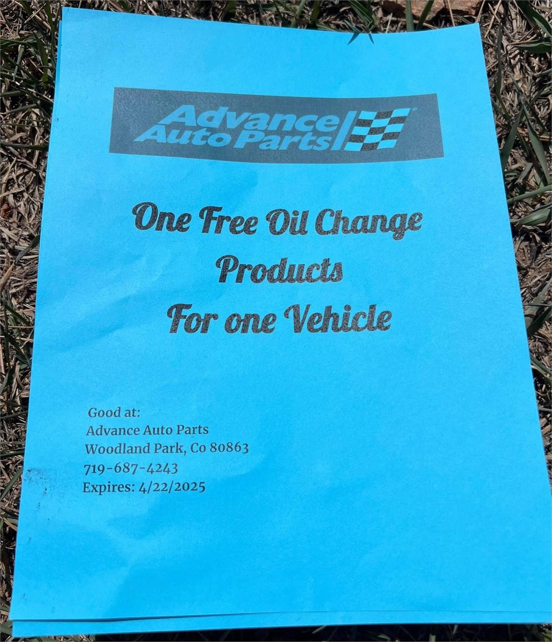 Complete oil change kit (parts only)