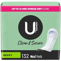 U by Kotex Clean & Secure Maxi Pads, Heavy Absorbe