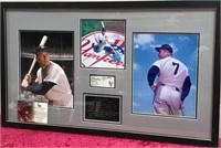 11 - MICKEY MANTLE FRAMED TRIBUTE 23X38" (T13)