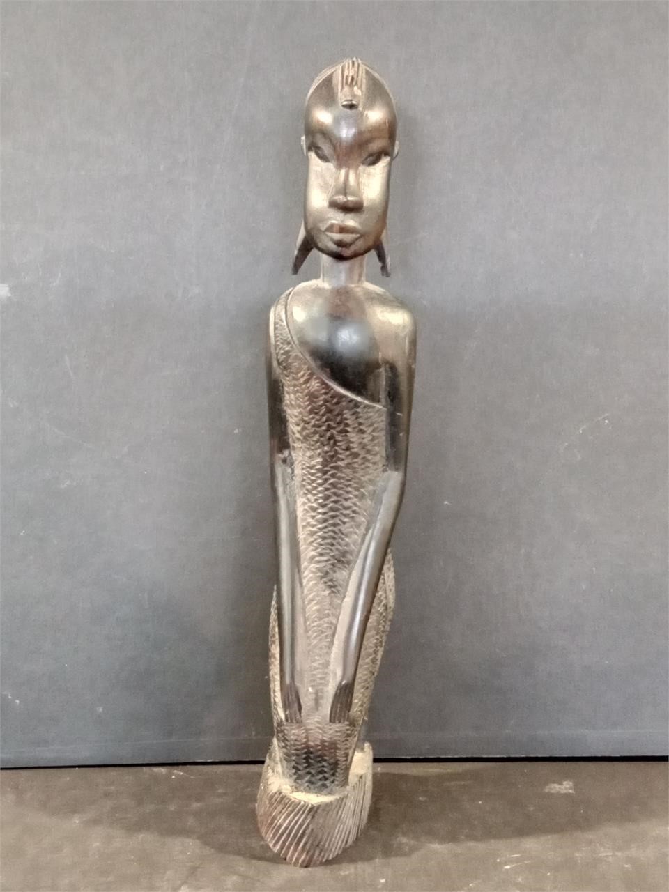 Vintage African HAnd Carved Sculpture
