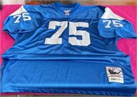 11 - SIGNED #75 NFL THROWBACK JERSEY (T50)