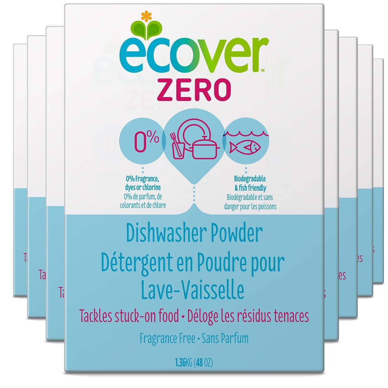 Ecover Zero Dishwasher Soap Powder, 48 Ounce (Pack