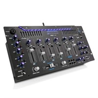 Pyle 6 Channel Mixer DJ Controller with Bluetooth,