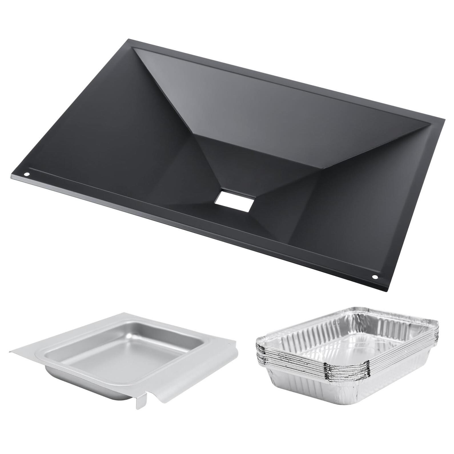 QuliMetal Grease Tray with Catch Pan for Weber Gen