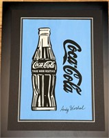 Andy Warhol Always "Coca Cola" Watercolor In Blue