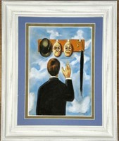 Rene Magritte "The Choice" Pastel On Paper